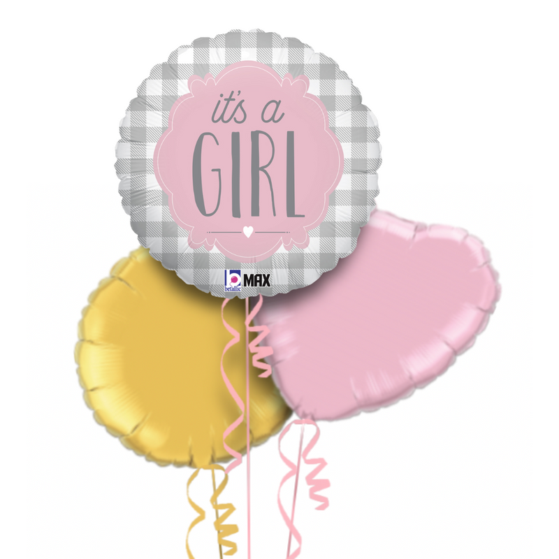 It's a Girl Pattern Balloon Bouquet