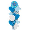 Birthday Boy Blue Balloon Bouquet