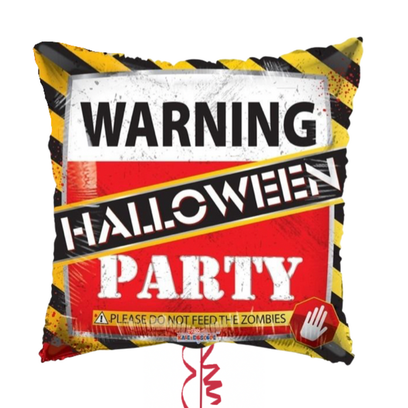 Warning Balloon Warning Halloween Party Balloon Bouquet – Balloon Town
