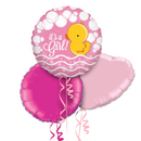 It's a Girl Cute Duck Balloon Bouquet