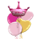 Happy Birthday Princess in Pink Foil Balloon Bouquet