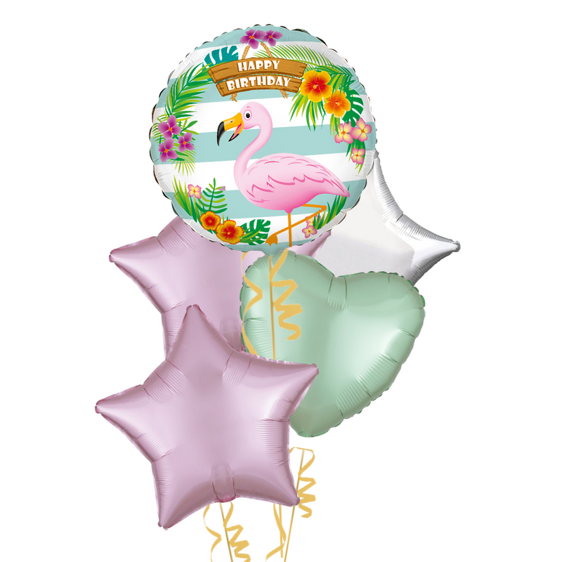 Flamingo Birthday Balloon Bouquet