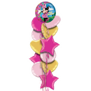 Happy Birthday Minnie Mouse Foil Balloon Bouquet