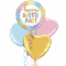 Opal Birthday Rainbow Holographic Birthday Foil Balloon Bouquet