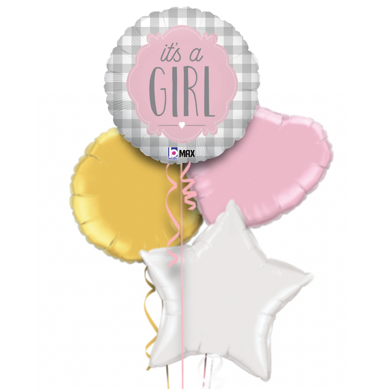 It's a Girl Pattern Balloon Bouquet