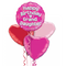 Happy Birthday Grand Daughter Pink Foil Balloon Bouquet