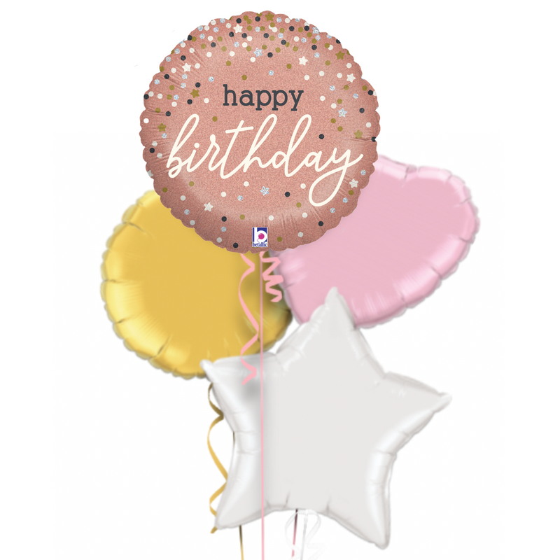 Happy Birthday Cutest Sparkles Balloon Bouquet