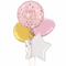 Blush Happy Birthday Balloon Bouquet