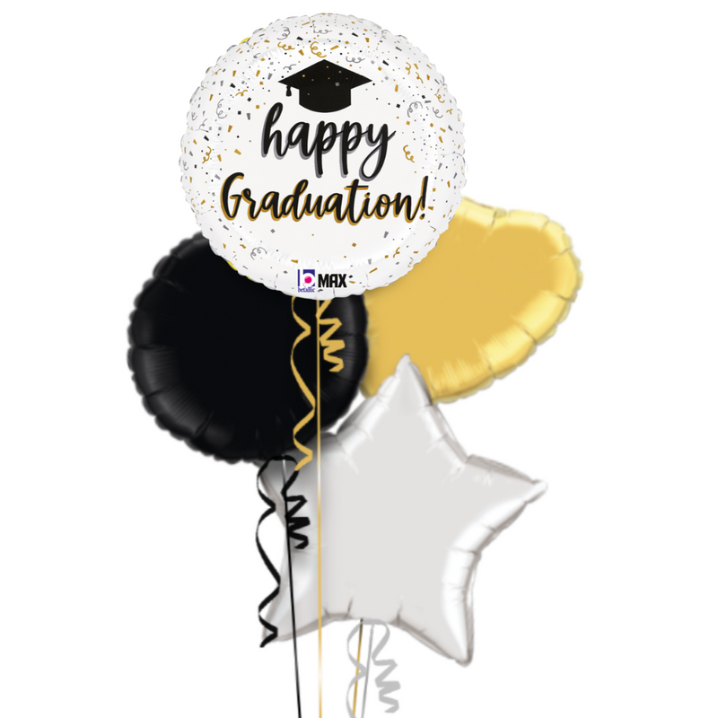 Happy Graduation Confetti Balloon Bouquet