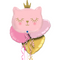 Cute Pink Kitten Balloon Bouquet - Jumbo Size 26"