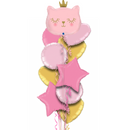 Cute Pink Kitten Balloon Bouquet - Jumbo Size 26"