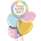 Opal Birthday Rainbow Holographic Birthday Foil Balloon Bouquet