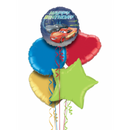 Lightning McQueen Happy Birthday Balloon Bouquet