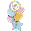 Opal Birthday Rainbow Holographic Birthday Foil Balloon Bouquet