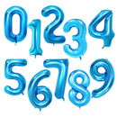 Large Blue Number Balloon