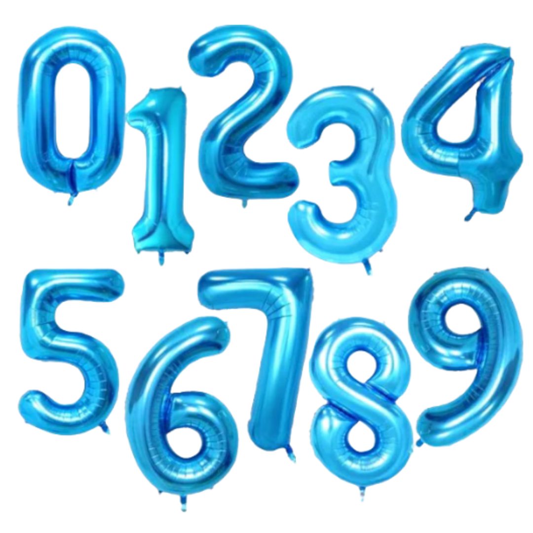 Large Blue Number Balloon | Buy Now