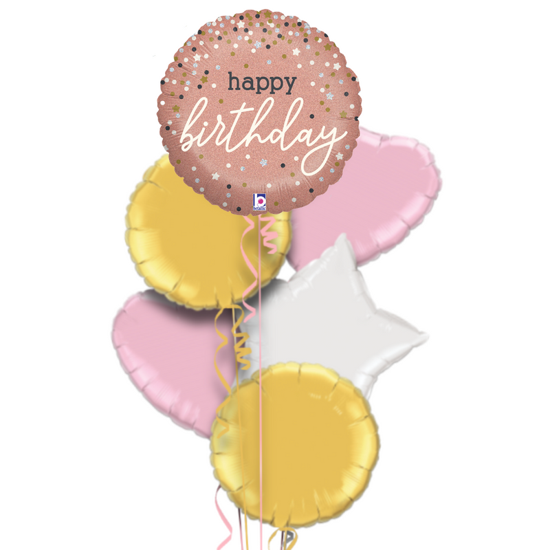 Happy Birthday Cutest Sparkles Balloon Bouquet