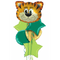 Tickled Tiger in Green Jungle Balloon Bouquet