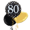 Happy 80th Birthday Holographic Balloon Bouquet