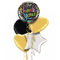 Thank You Classy Gold and Black Balloon Bouquet