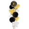 Happy 70th Birthday Black and Gold Balloon Bouquet