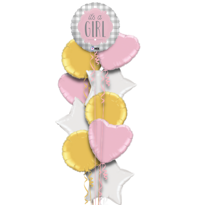 It's a Girl Pattern Balloon Bouquet