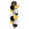 Happy 21st Birthday Black and Gold Balloon Bouquet