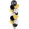 Happy 100th Birthday Black and Silver Holographic Balloon Bouquet