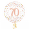 Happy 70th Birthday Rose Gold Balloon Bouquet