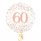 Happy 60th Birthday Rose Gold Balloon Bouquet