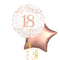 Happy 18th Birthday Rose Gold Balloon Bouquet