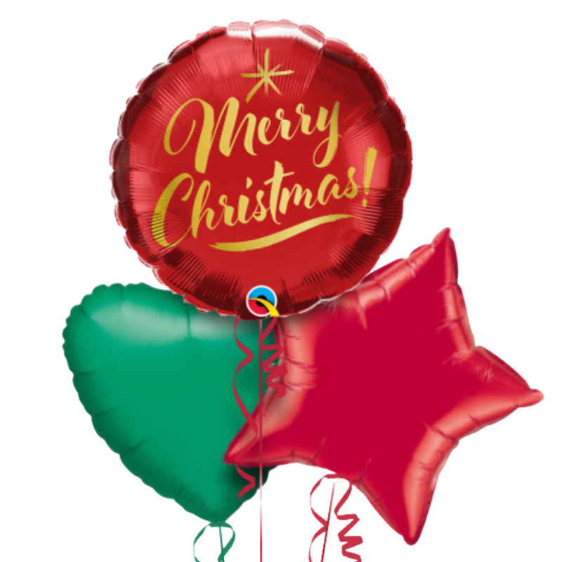 Merry Christmas Splendid Balloon Bouquet