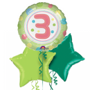 3rd Birthday Fairy Green Balloon Bouquet