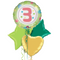 3rd Birthday Fairy Green Balloon Bouquet