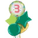 3rd Birthday Fairy Green Balloon Bouquet