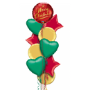 Merry Christmas Splendid Balloon Bouquet