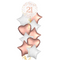 Happy 21st Birthday Rose Gold Balloon Bouquet