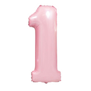 Number Pale Pink Large Shape Balloon