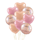 Rose Gold Magic Birthday Mix Balloon Bouquet