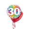 Happy 30th Birthday Rainbow Confetti Balloon Bouquet