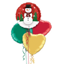 Let it Snow Christmas Foil Balloon Bouquet