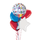 Shining Bright Happy Birthday Balloon Bouquet