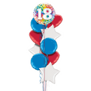 Happy 18th Birthday Confetti Balloon Bouquet