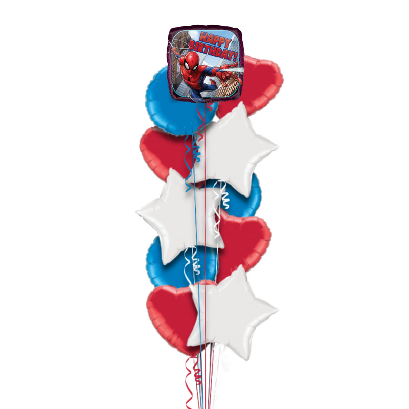 Spiderman Happy Birthday Balloon Bouquet