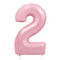 Number Pale Pink Large Shape Balloon