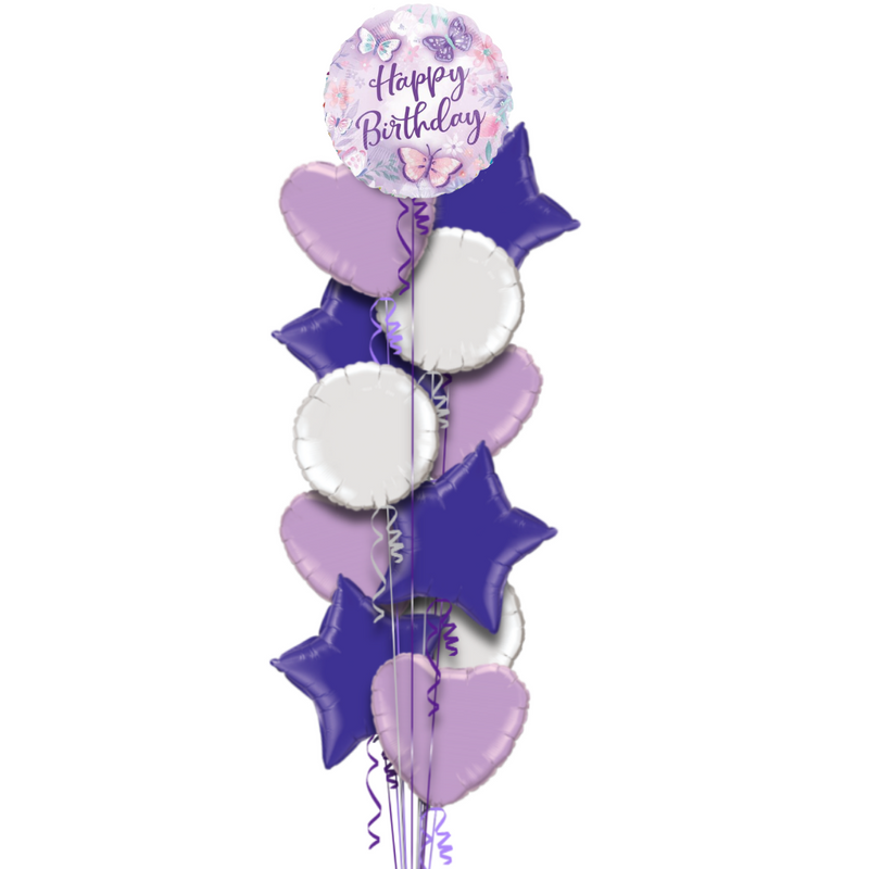 Butterfly Happy Birthday Balloon Bouquet