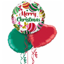 Merry Christmas Cute Baubles Balloon Bouquet