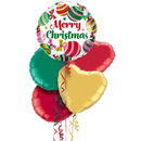 Merry Christmas Cute Baubles Balloon Bouquet