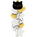 Cute Black Kitten Balloon Bouquet - Jumbo Size 26"