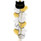 Cute Black Kitten Balloon Bouquet - Jumbo Size 26"